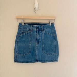 American Eagle Outfitters Blue Pencil Mini Skirt